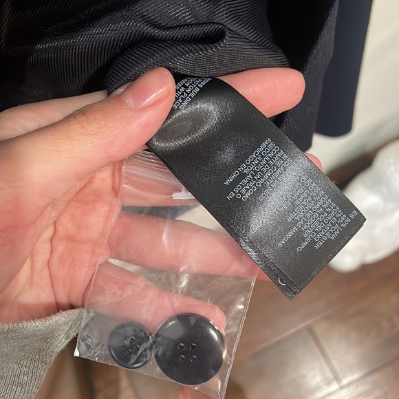 Reiss navy blazer harley crop texture tail NWT - Picture 4 of 7